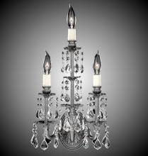 American Brass & Crystal WS9479-A-01G-PI - Three Light Wall Sconce